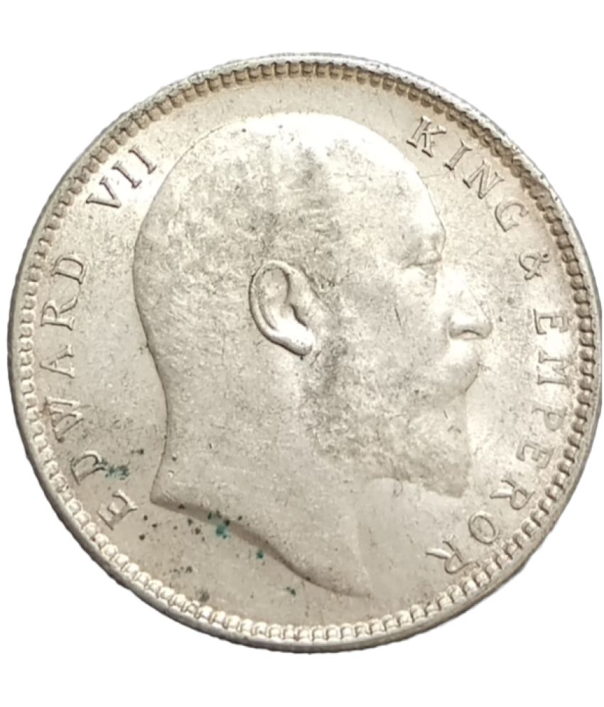     			Very Rare Silver 1905 One Rupee Edward VII British India Coin