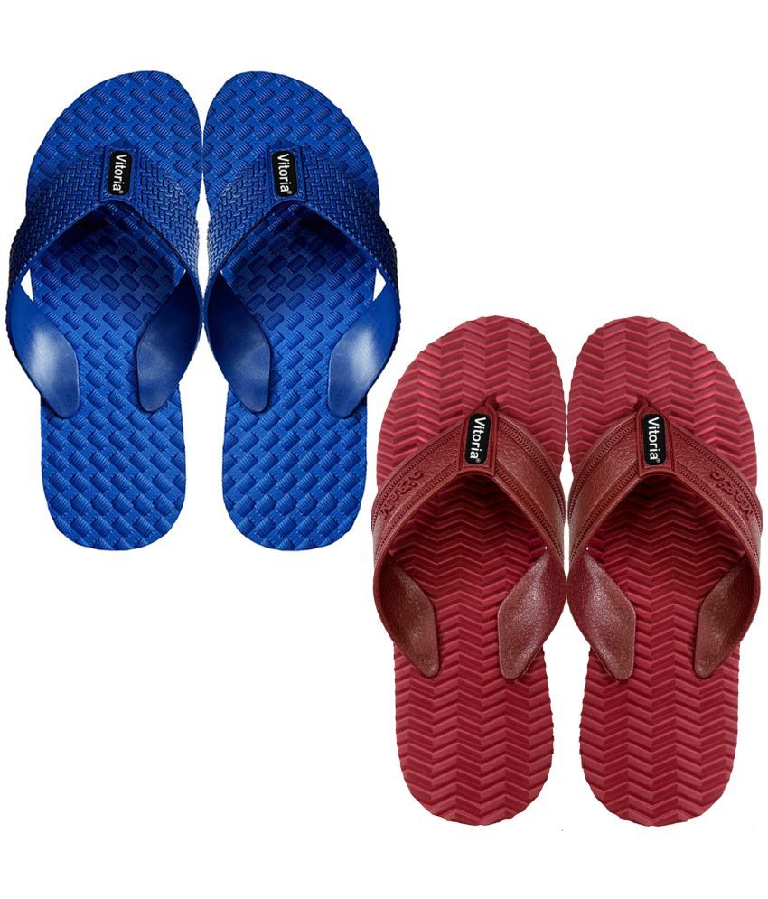     			vitoria Maroon Men's Thong Flip Flop