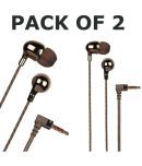 hitage HB-27 COMBO EARPHONE 3.5 mm Wired Earphone In Ear Comfortable In Ear Fit Silver