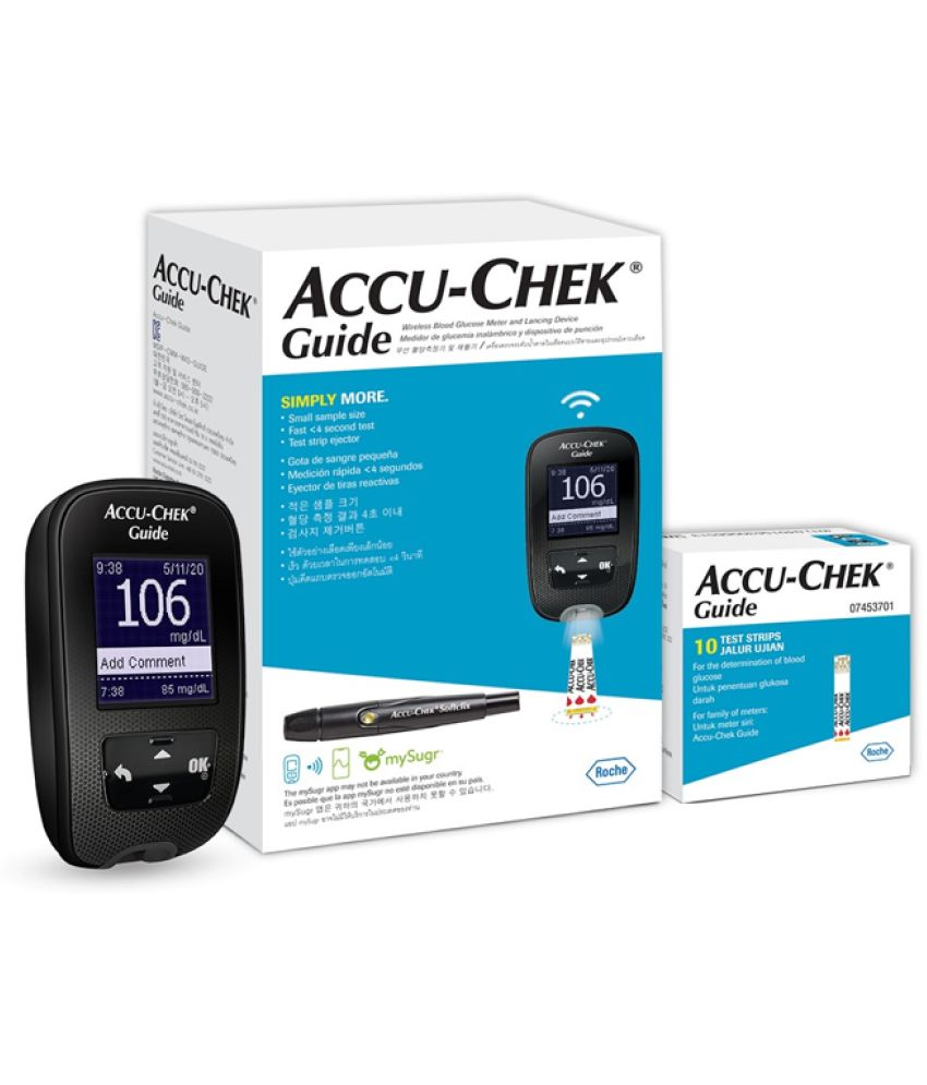     			Accu-Chek Guide Kit+10 srtips+10 Lancet Glucometer