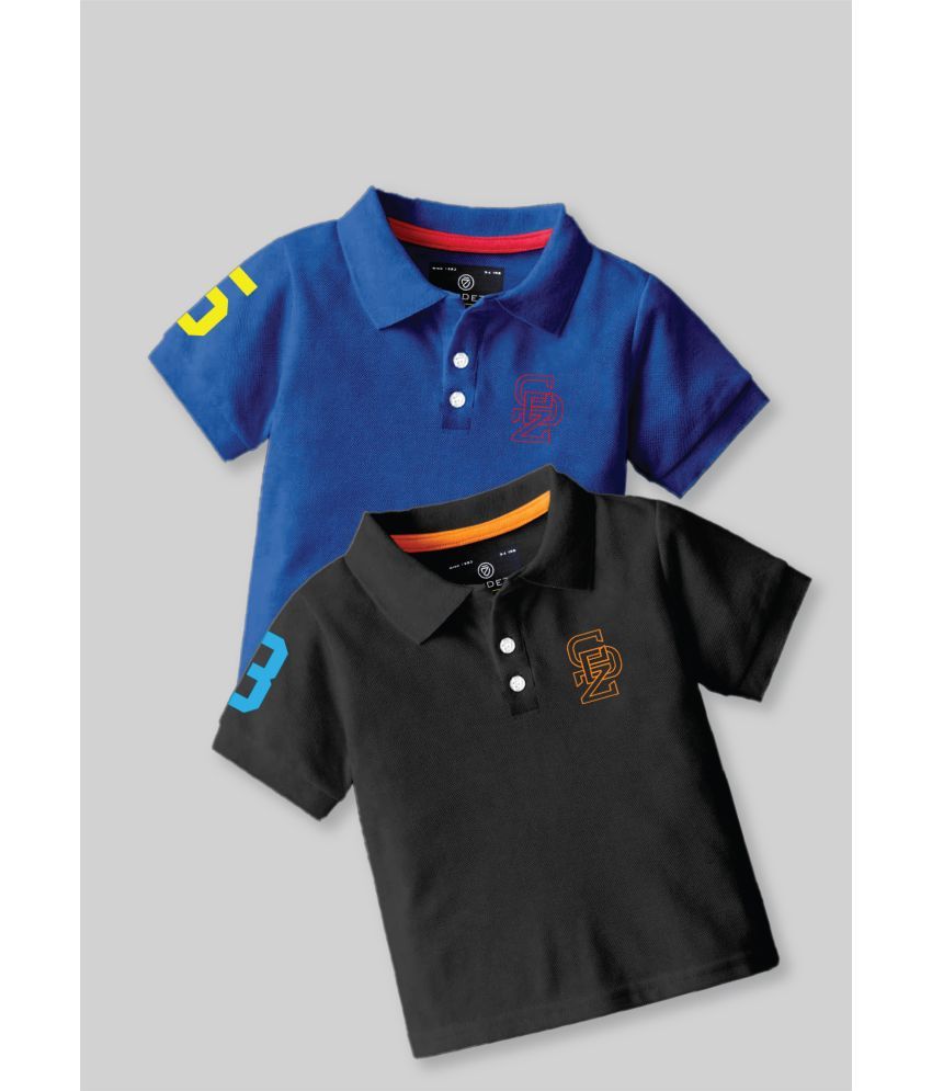     			CODEZ Pack of 2 Boys Cotton Blend Polo T-Shirt ( Multicolor )