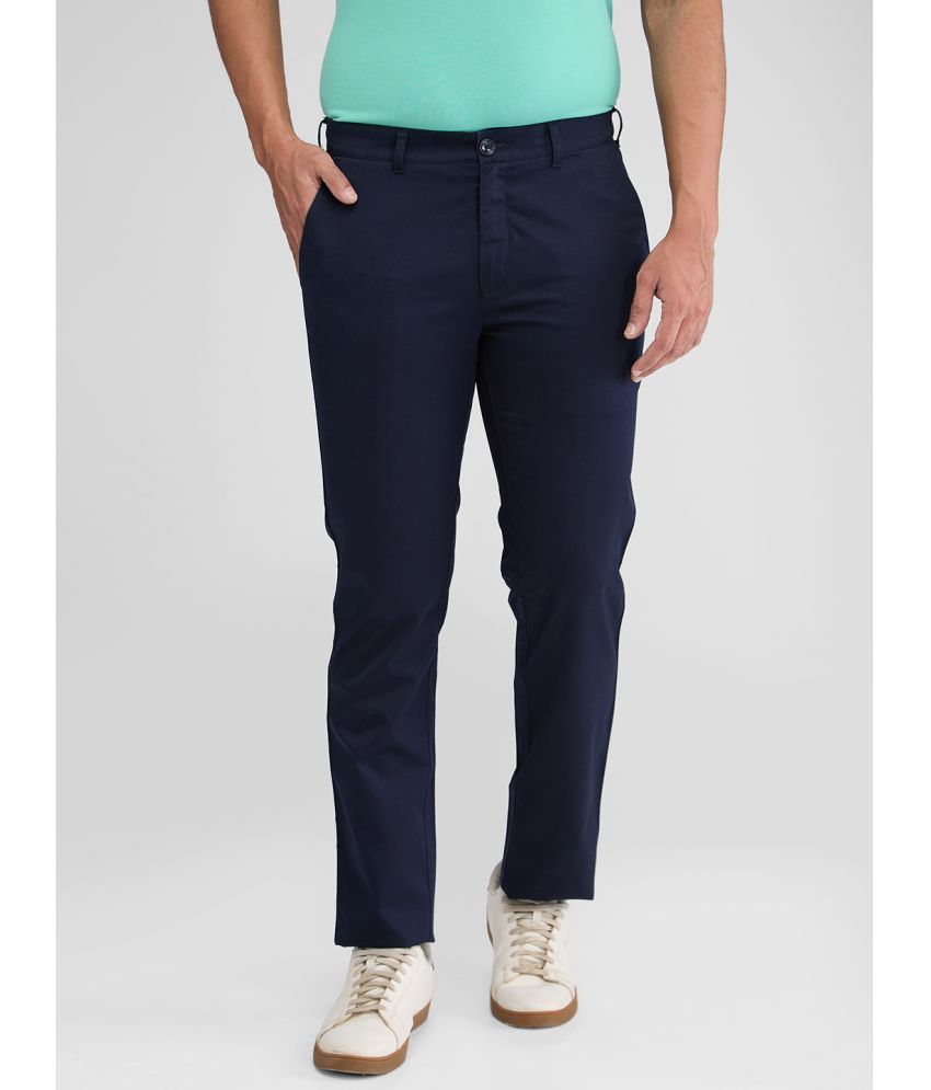     			Colorplus Slim Flat Men's Chinos - Blue ( Pack of 1 )