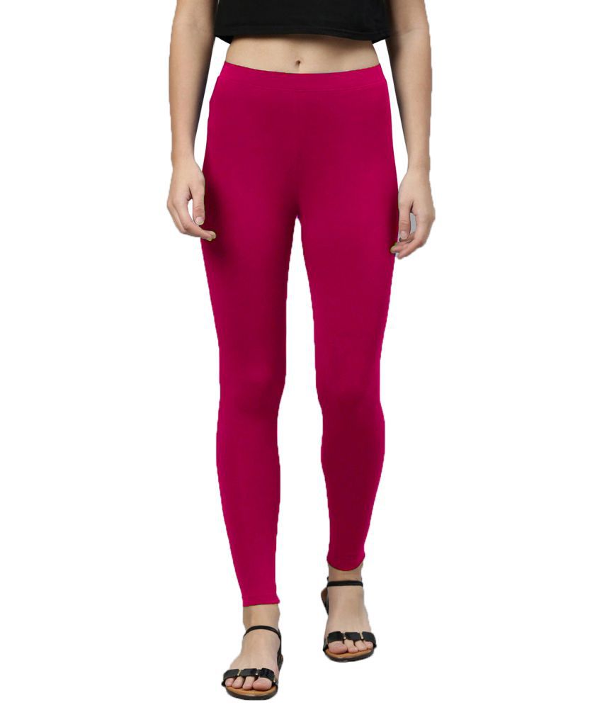     			Colorscube - Pink Cotton Women's Leggings ( Pack of 1 )