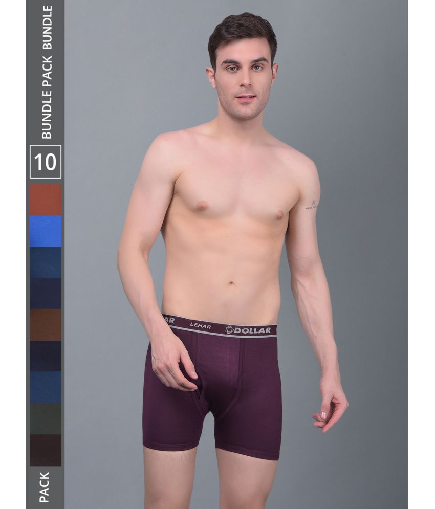     			Pack of 10 Dollar Multicolor MLHTR-06-AST-PO10 Cotton Men's Trunks