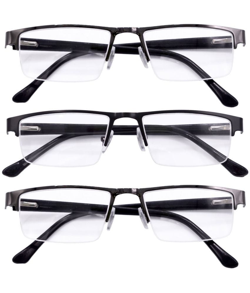     			Hrinkar Rectangle Half Rim Reading Glasses