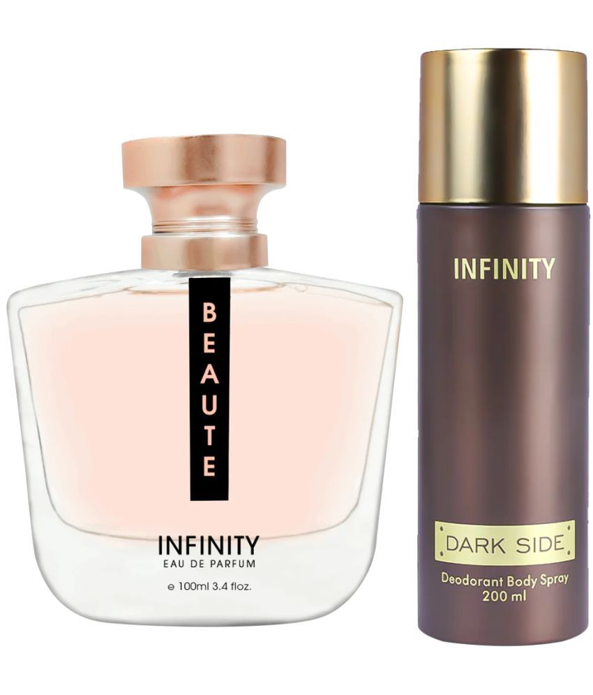     			Infinity Beaute 100ML EDP Long Lasting Perfume & Dark Side 200ML Deodorant Body Spray Gift Set Pack of 2