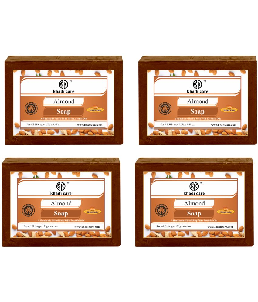     			Khadi Care Herbal Almond Soap (125g Each) Pack of 4