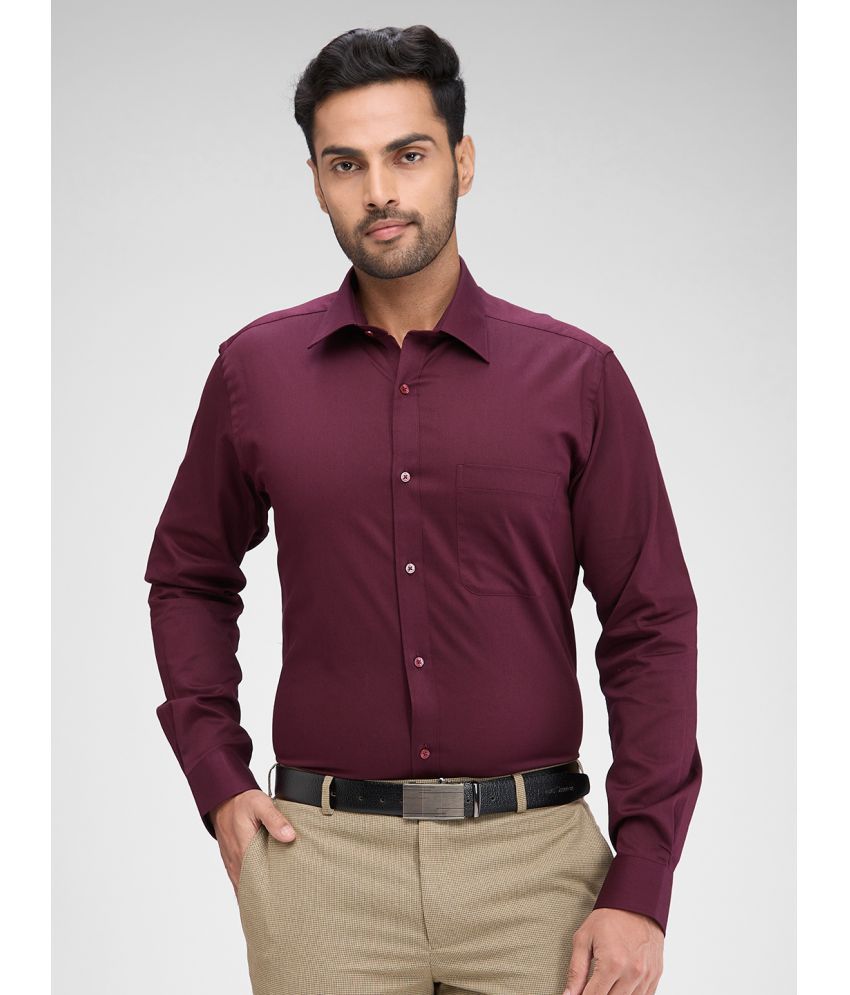     			Raymond Cotton Slim Fit Full Sleeves Men's Formal Shirt - Maroon ( Pack of 1 )