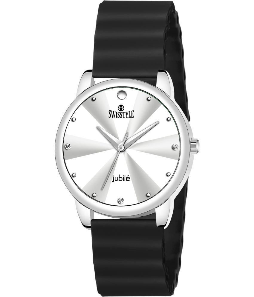     			Swisstyle Black Silicon Analog Womens Watch