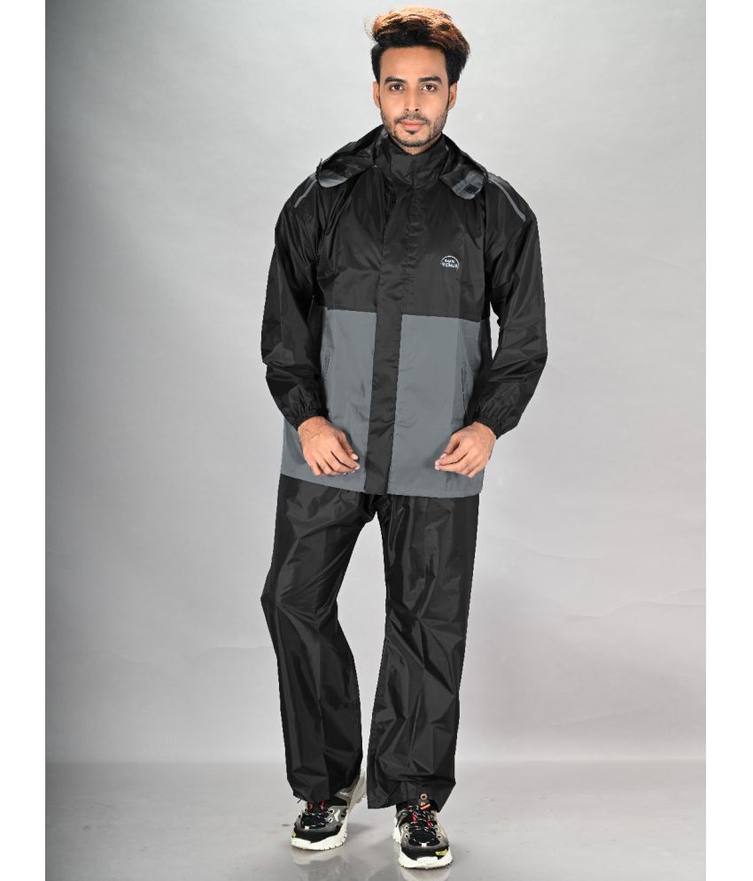     			lux venus Black PVC Men's Rain Suit ( Pack of 1 )