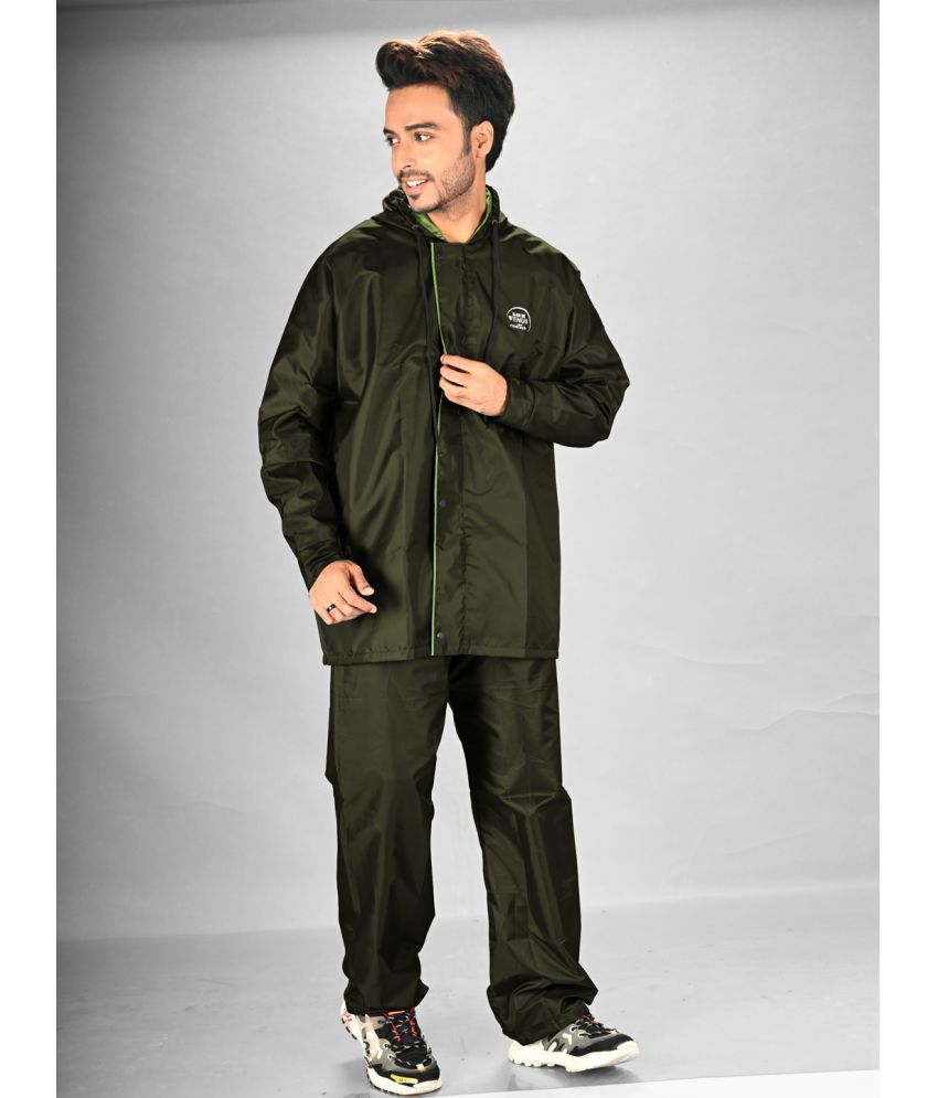     			lux venus Green Polyester Men's Rain Suit ( Pack of 1 )