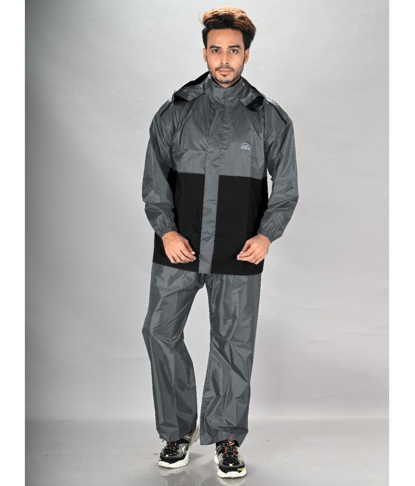     			lux venus Grey PVC Men's Rain Suit ( Pack of 1 )