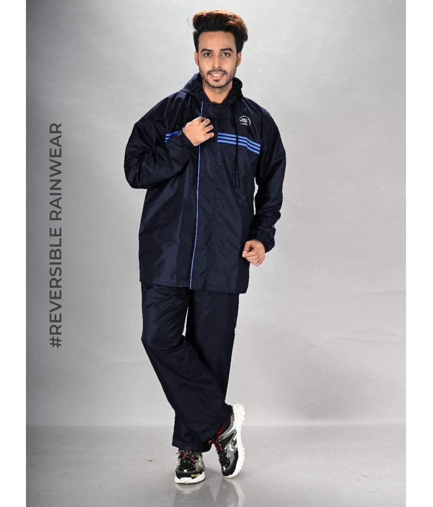     			lux venus Navy Polyester Men's Rain Suit ( Pack of 1 )