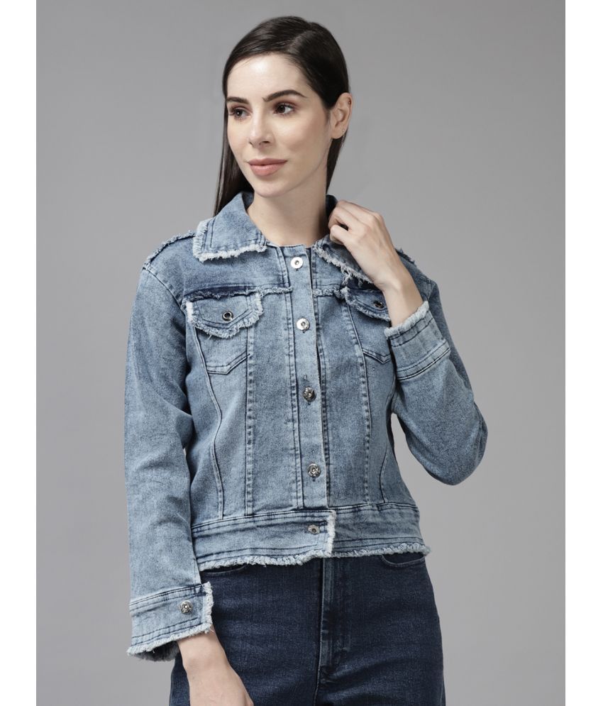     			Aarika - Denim Blue Denim Jacket