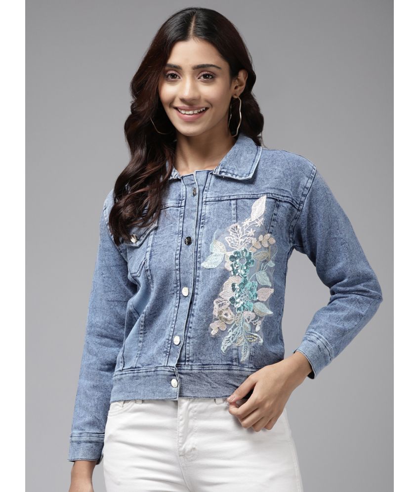     			Aarika - Denim Blue Denim Jacket