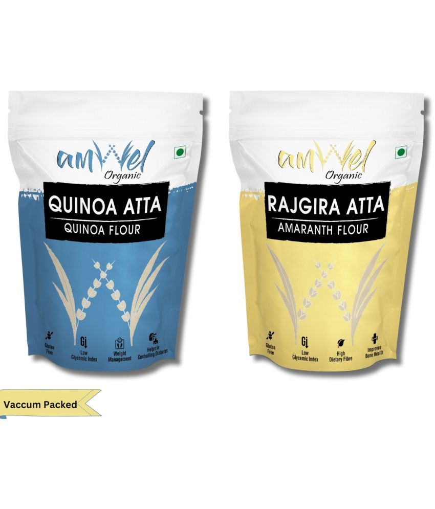     			Amwel Quinoa Atta 450g + Rajgira Atta 450g 900 gm Pack of 2