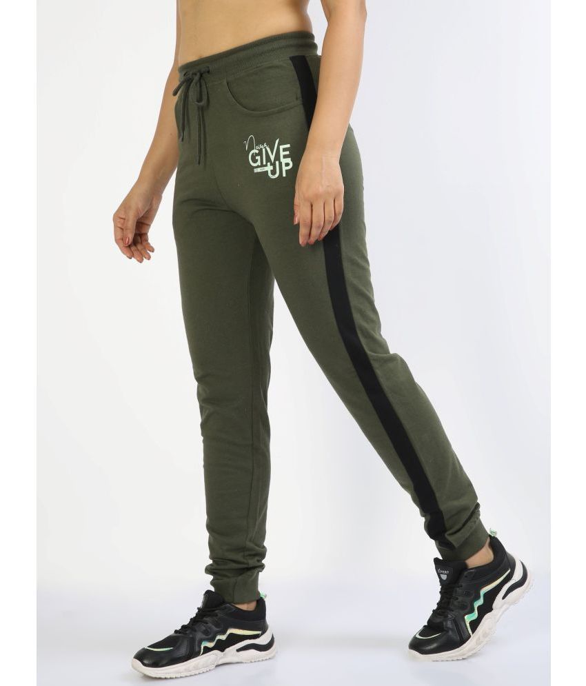     			Ardeur Olive Green Cotton Blend Women's Outdoor & Adventure Joggers ( Pack of 1 )