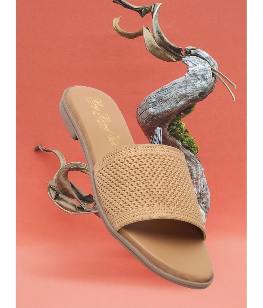     			BIG BIRD Beige Women's Flats