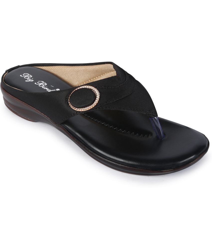     			BIG BIRD Black Women's Flats