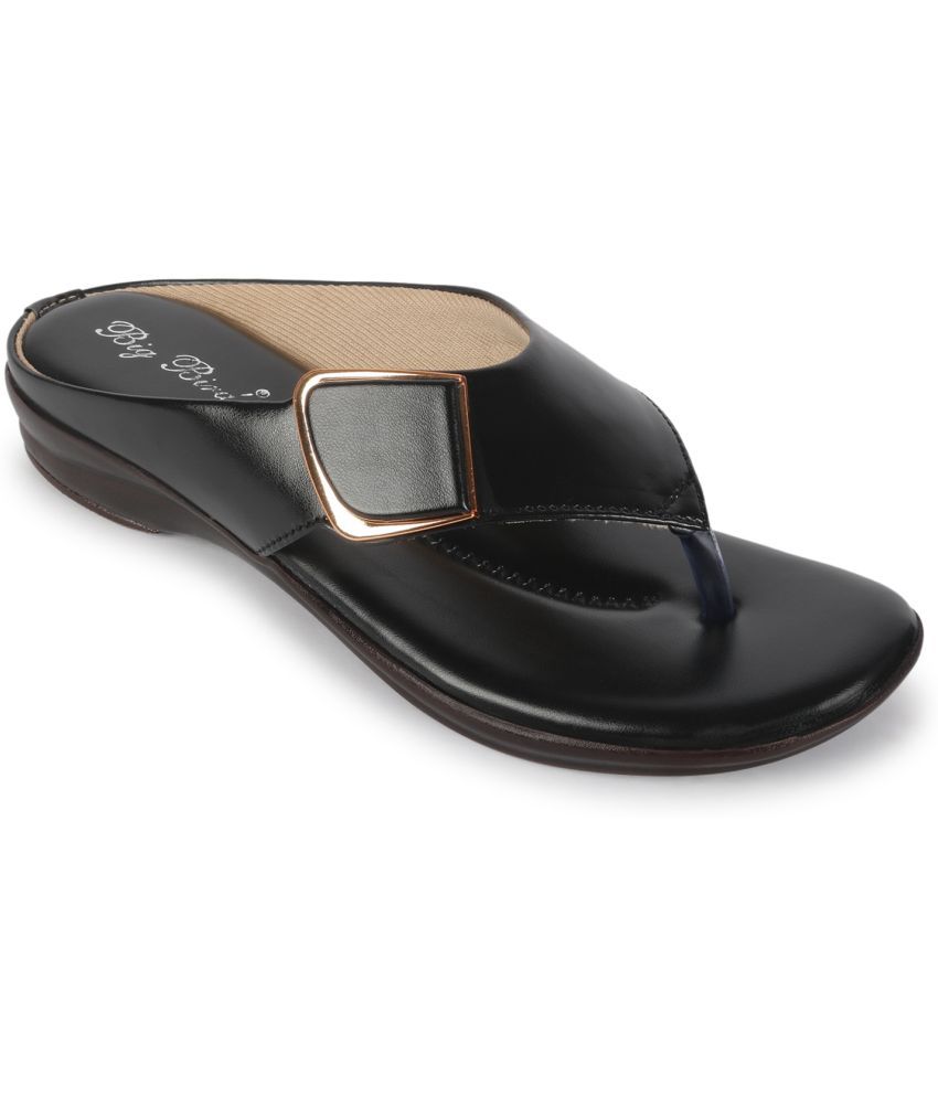     			BIG BIRD Black Women's Flats