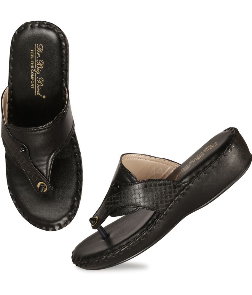     			BIG BIRD Black Women's Flats