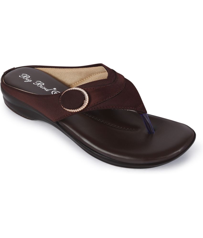     			BIG BIRD Brown Women's Flats