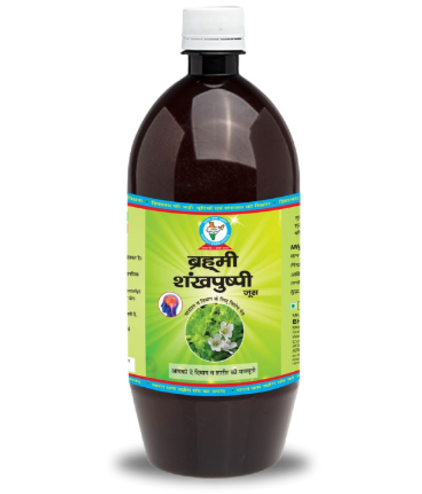     			Bharat Gram Udyog Brahmi Shankhpushpi Juice: Mental Clarity and Cognitive Wellness,1L