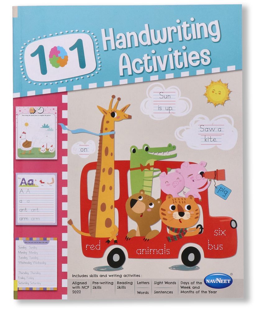     			Navneet 101 Handwriting Activities Book-Handwriting practice journal for kids from 3 to 5 years practice alphabet and words