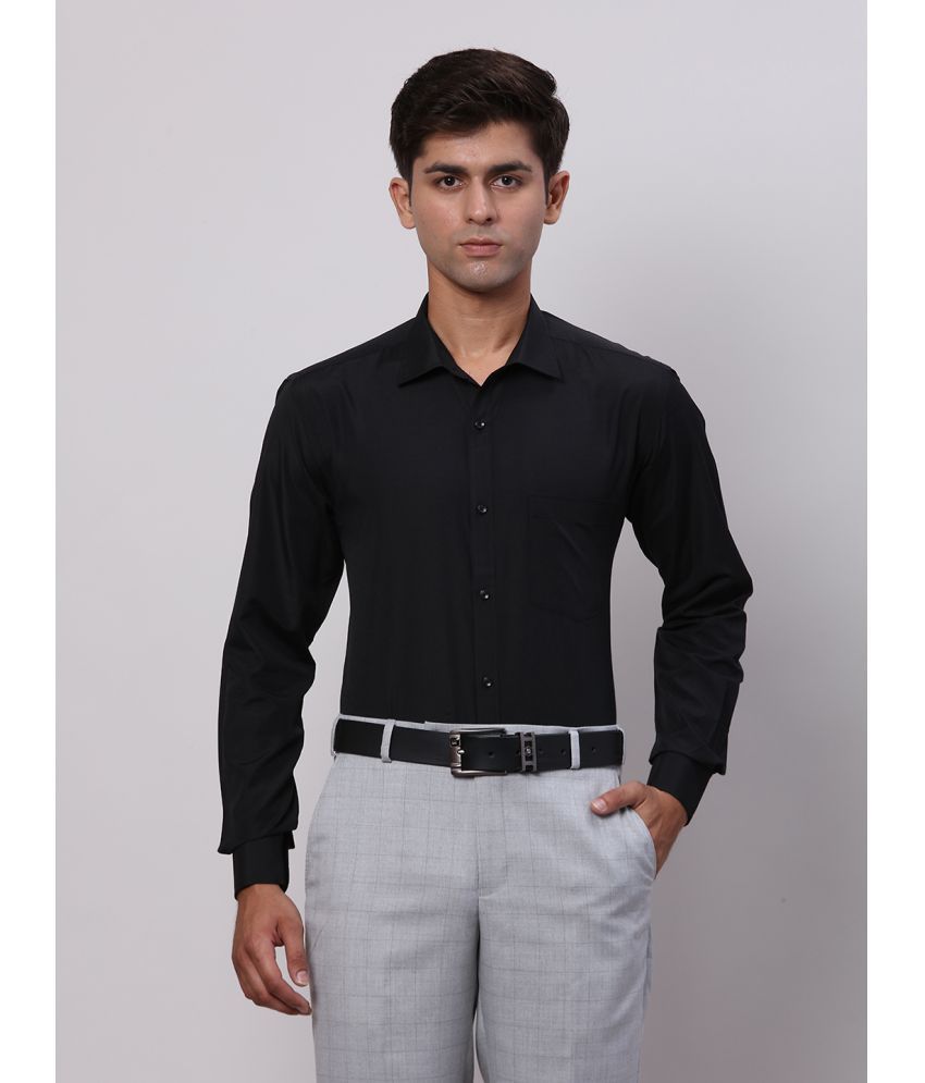     			Park Avenue Cotton Blend Slim Fit Full Sleeves Men's Formal Shirt - Black ( Pack of 1 )