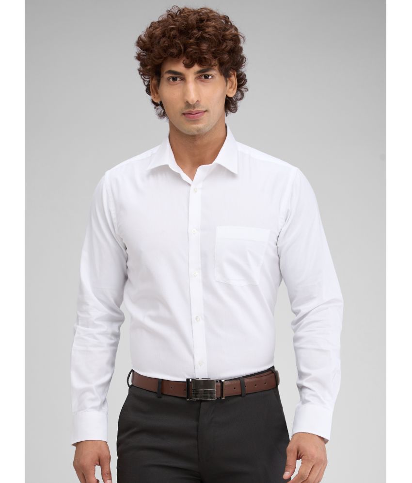     			Park Avenue Cotton Blend Slim Fit Full Sleeves Men's Formal Shirt - White ( Pack of 1 )