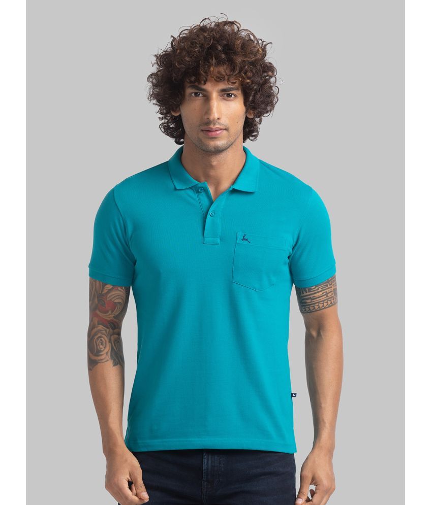     			Parx Cotton Regular Fit Solid Half Sleeves Men's Polo T Shirt - Green ( Pack of 1 )