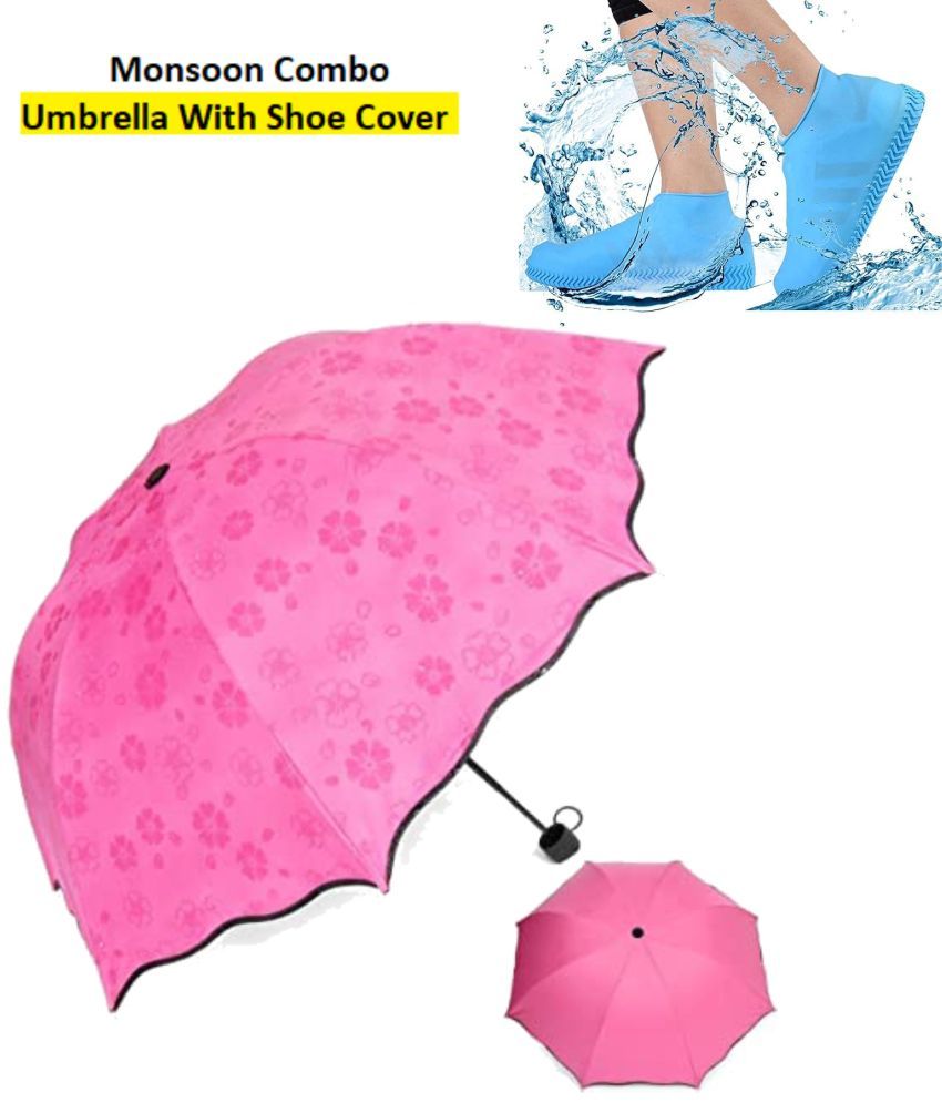     			THRIFTKART Pink 1 Fold Umbrella