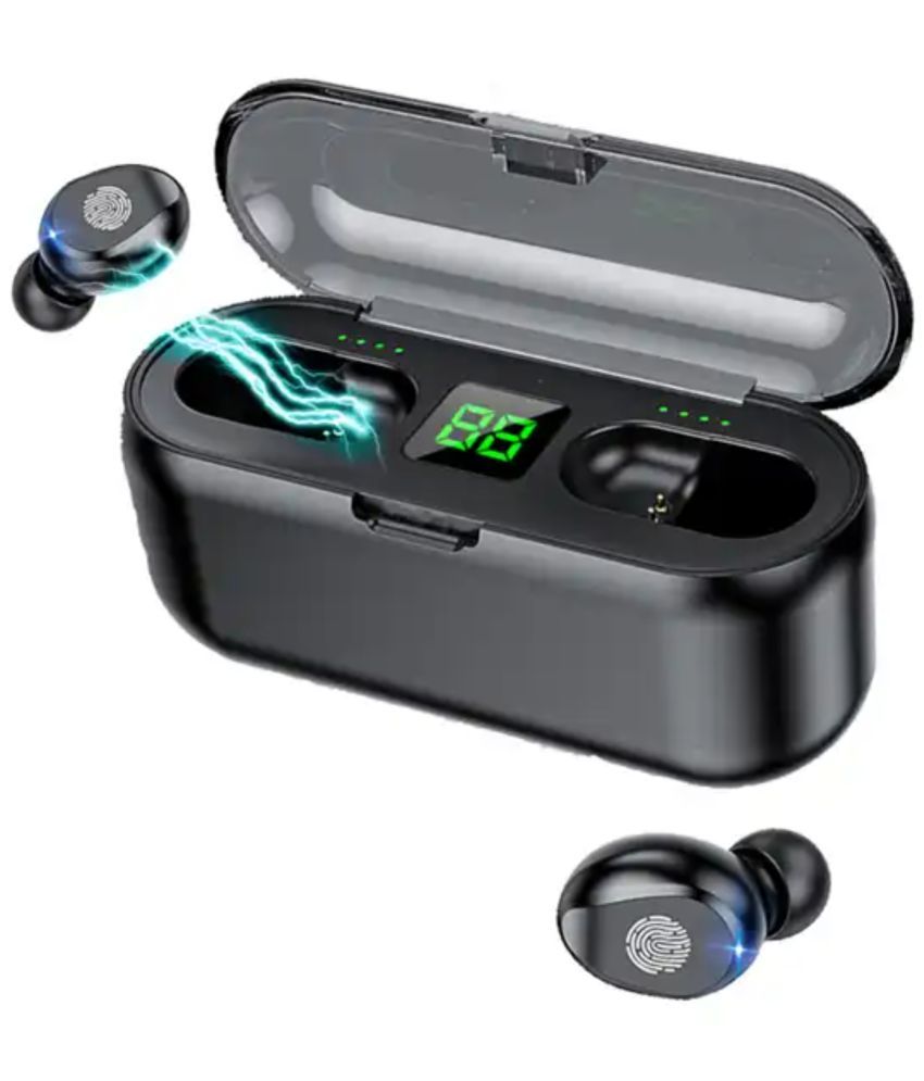     			VERONIC F9 Bluetooth True Wireless (TWS) In Ear 30 Hours Playback Fast charging,Powerfull bass IPX4(Splash & Sweat Proof) Assorted