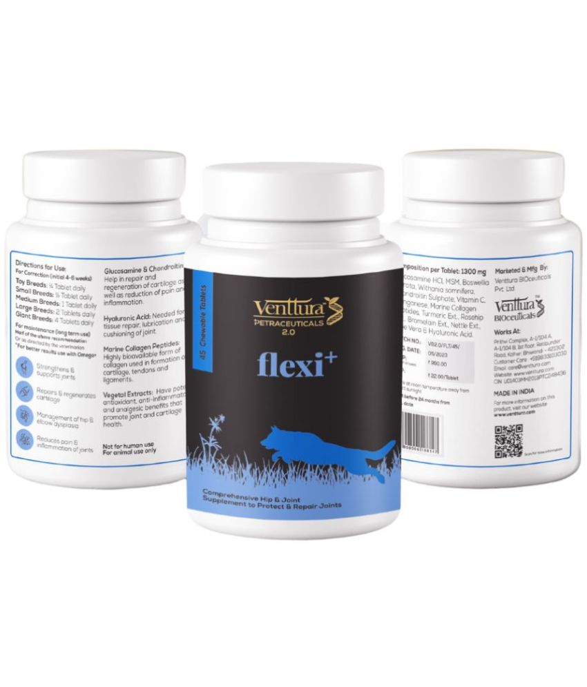     			Venttura Flexi+ Hip & Joint Supplement for Dogs (90 Chewable Tablets)