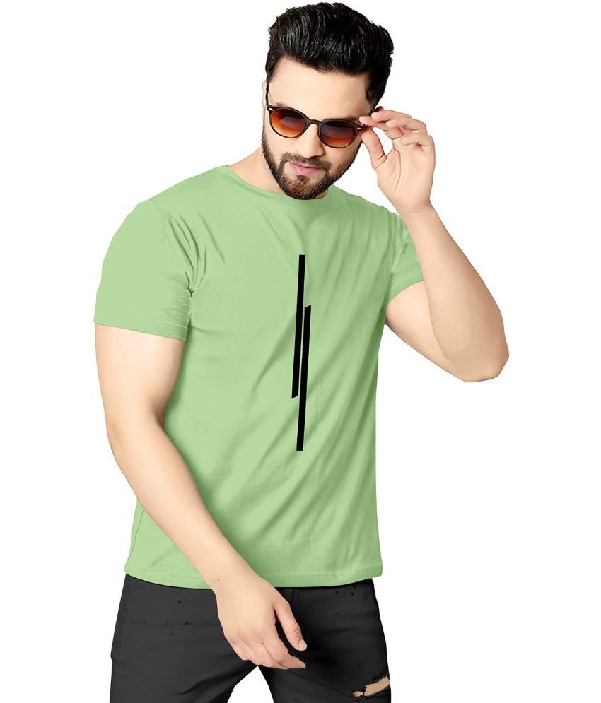     			happy khajana Pack of 1 Polyester Regular Fit Men's T-Shirt ( Green )