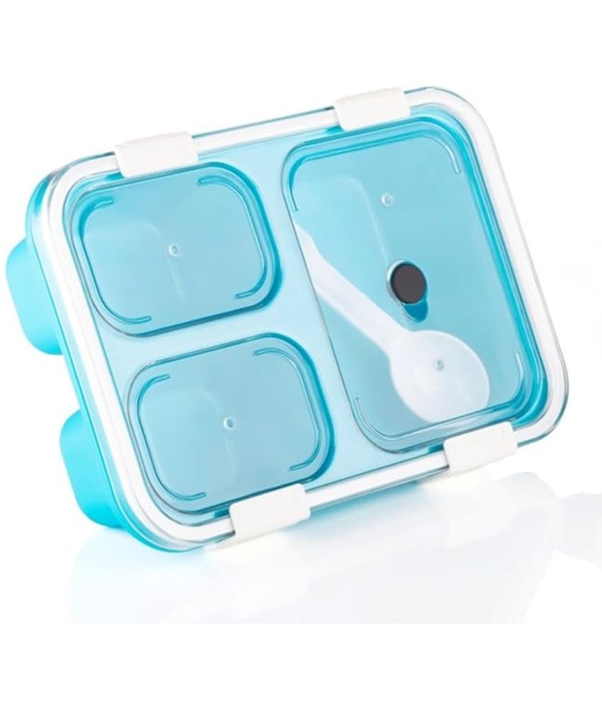     			iview kitchenware 3 Compartment School/Office Plastic Lunch Box 1 - Container ( Pack of 1 )