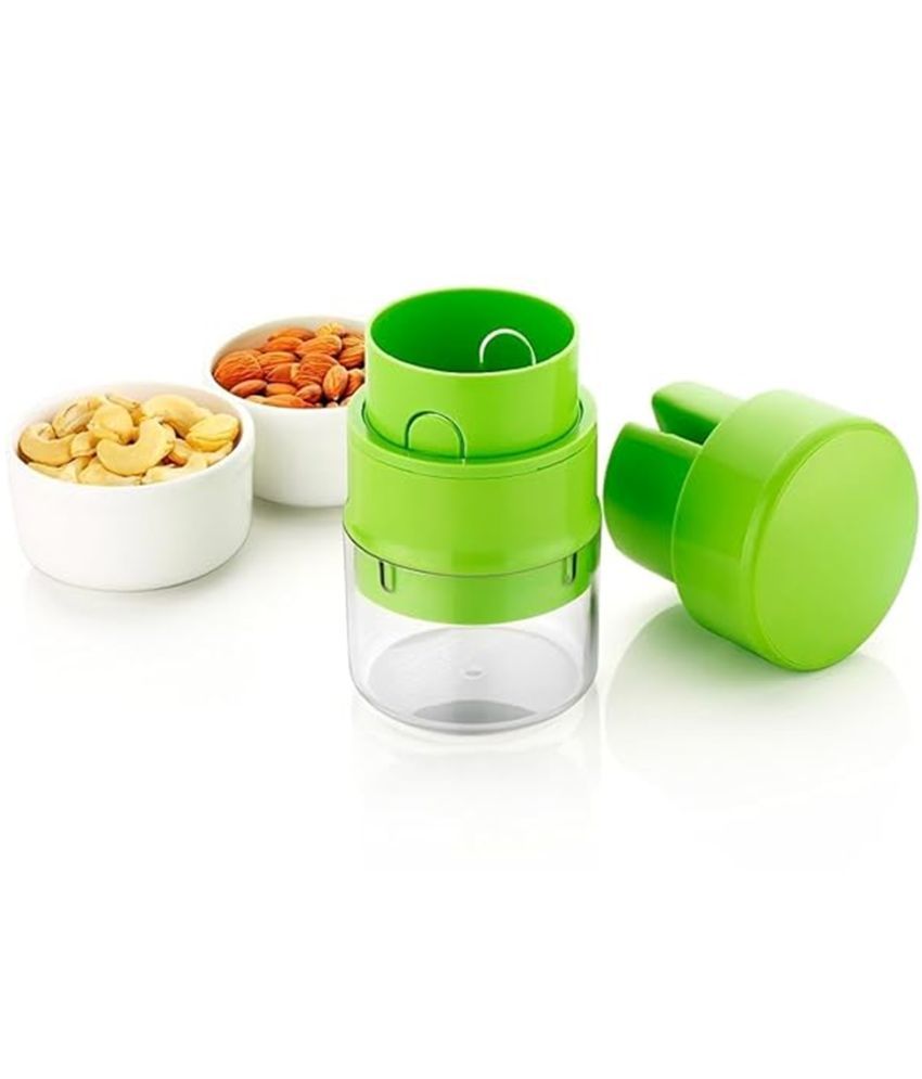     			iview kitchenware Dry Fruit Cutter Green Plastic Mannual Chopper 200 ml ( Pack of 1 )