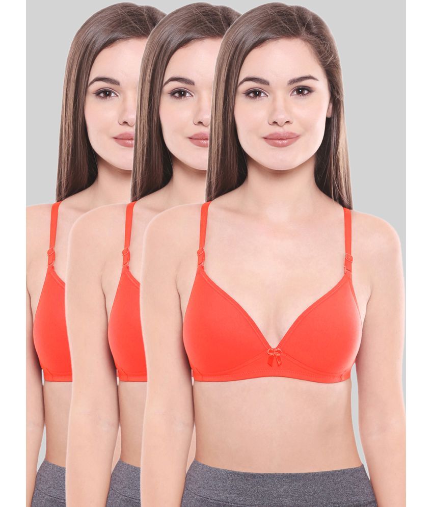     			Bodycare Coral Cotton Blend Heavily Padded Women's T-Shirt Bra ( Pack of 3 )