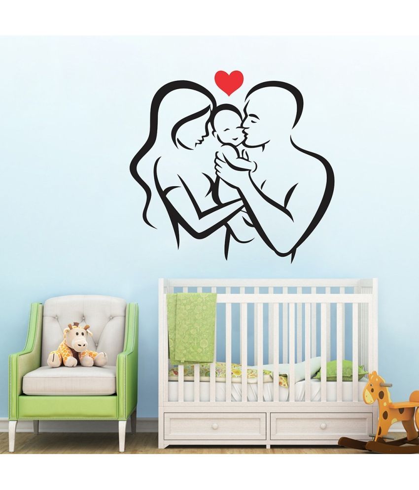     			INKEDIFY Wall Sticker Romance & Love ( 68 x 68 cms )