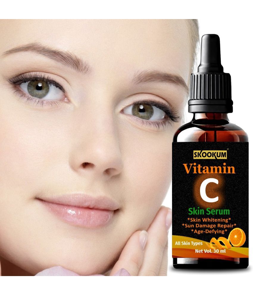     			SKOOKUM Vitamin C Face & Skin Whitening Serum, Anti-Ageing & Sun Damage Repair,30ml (Pack of 1)