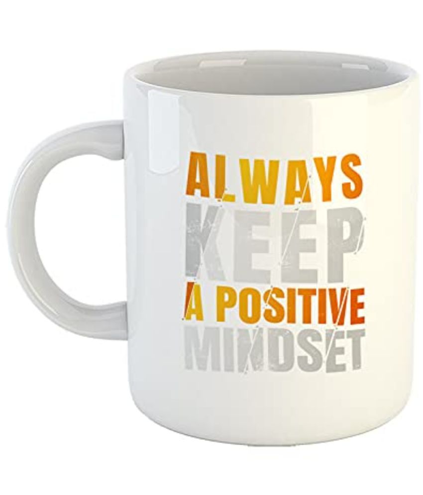     			iKraft Positive Mindset Typography Ceramic Coffee Mug 325 mL ( Pack of 1 )