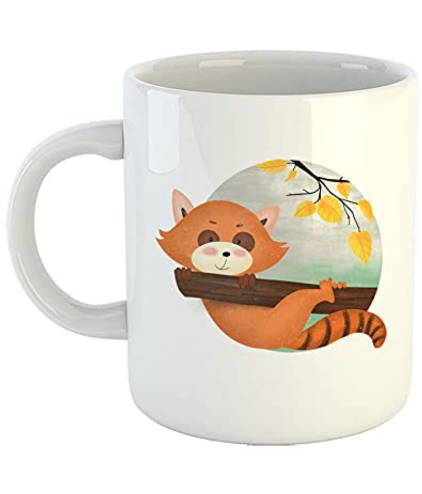     			iKraft Raccoon Animal Ceramic Coffee Mug 325 mL ( Pack of 1 )