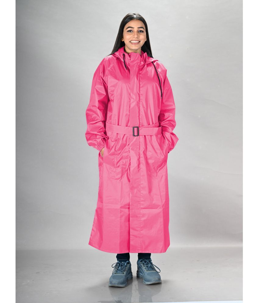     			lux venus PVC Long Raincoat - Pink