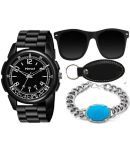 howdy Black PU Analog Men's Watch