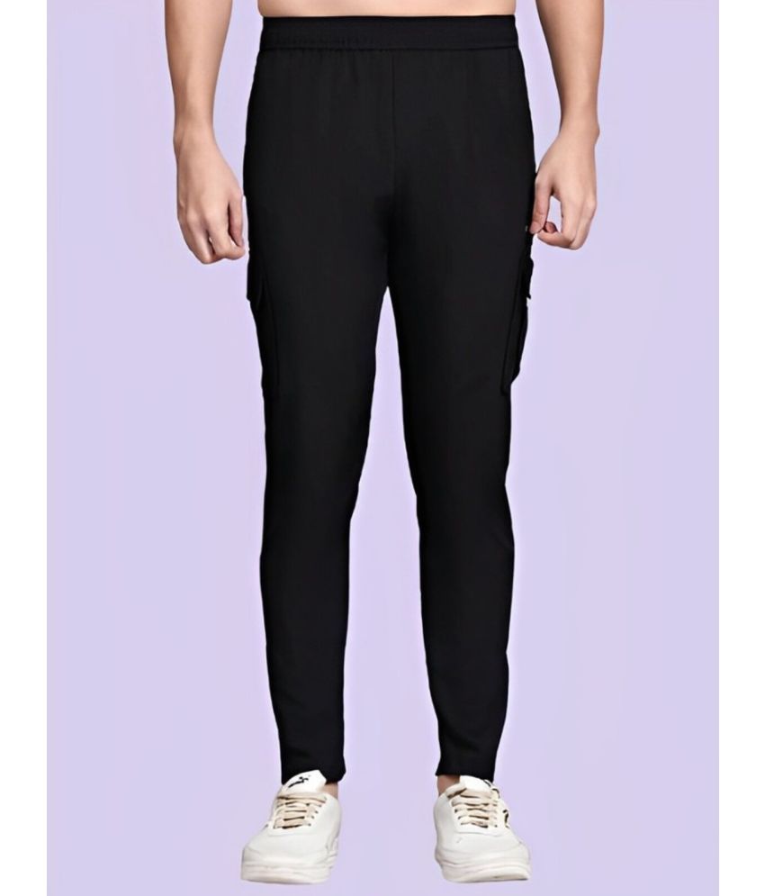     			PP Kurtis Black Lycra Men's Trackpants ( Pack of 1 )