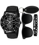 howdy Black PU Analog Men's Watch