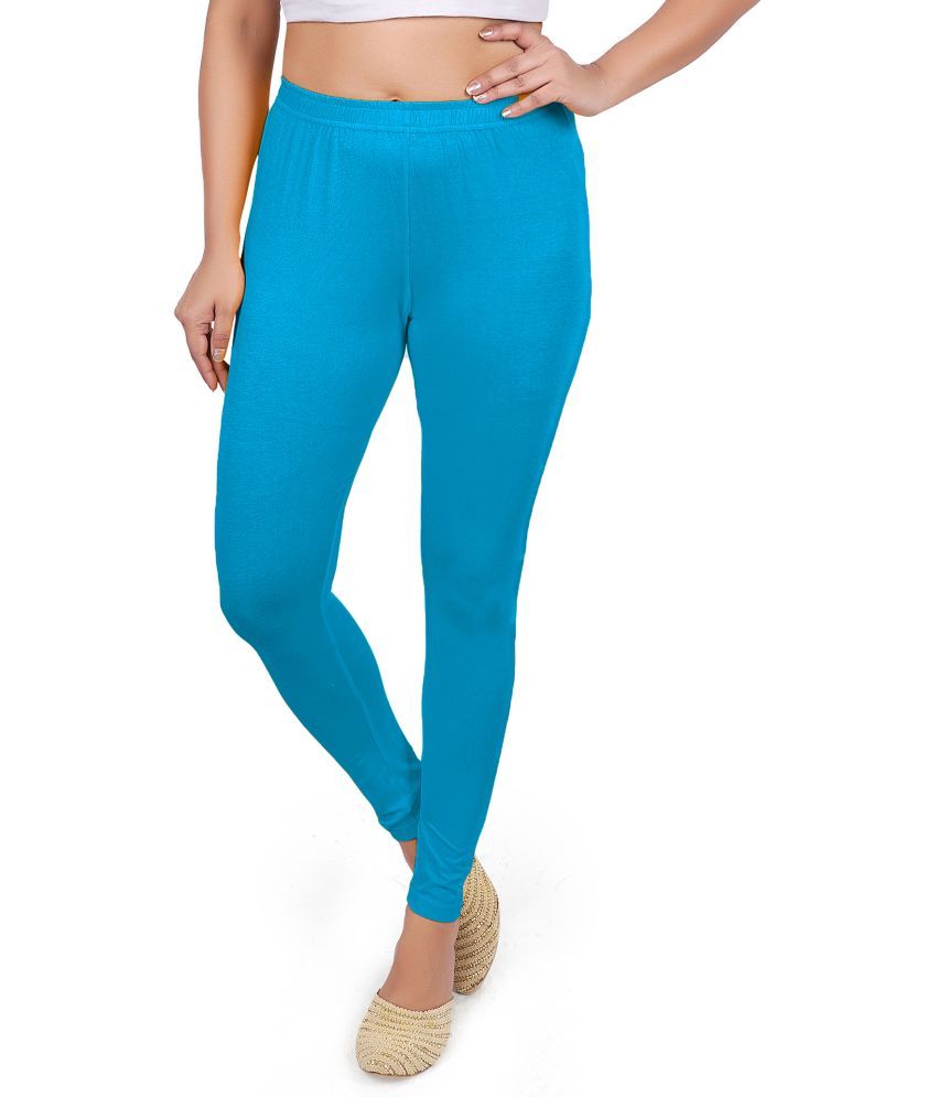     			Colorscube - Blue Lycra Women's Leggings ( Pack of 1 )