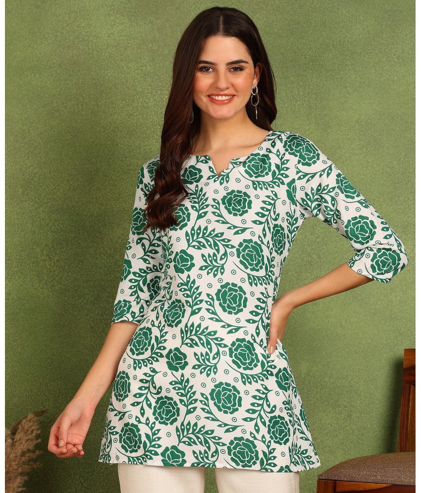     			DSK STUDIO Viscose Printed Straight Women's Kurti - Green ( Pack of 1 )