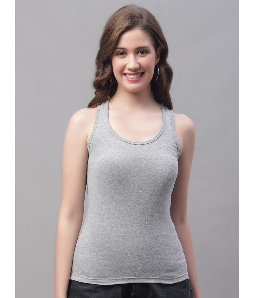     			Friskers Cotton Tanks - Grey Single