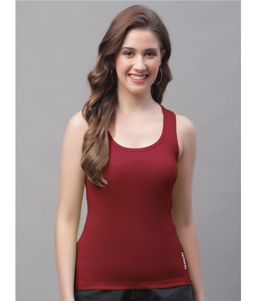     			Friskers Cotton Tanks - Maroon Single